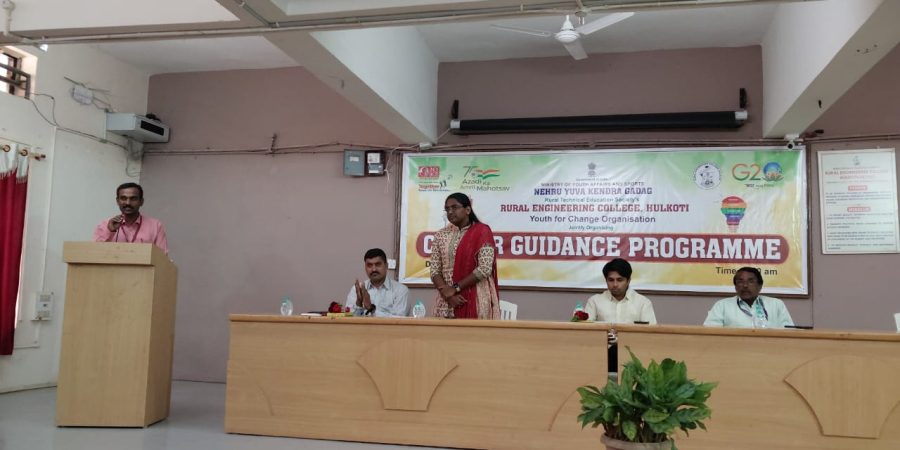 Career Guidance Program Organized by Nehru Yuva Kendra Gadag in association with NSS REC Hulkoti