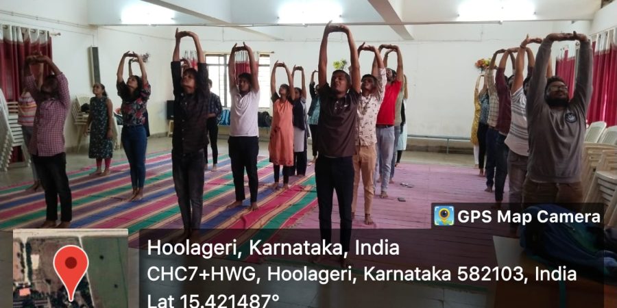 REC,Hulkoti celebrated International Yoga Day