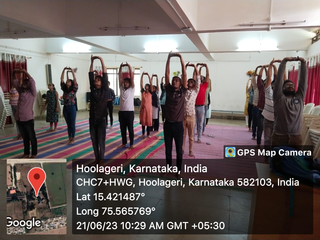 REC,Hulkoti celebrated International Yoga Day